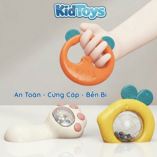 Bộ gặm nướu 10 món KidToys – đồ chơi lục lạc có hộp vali cho bé