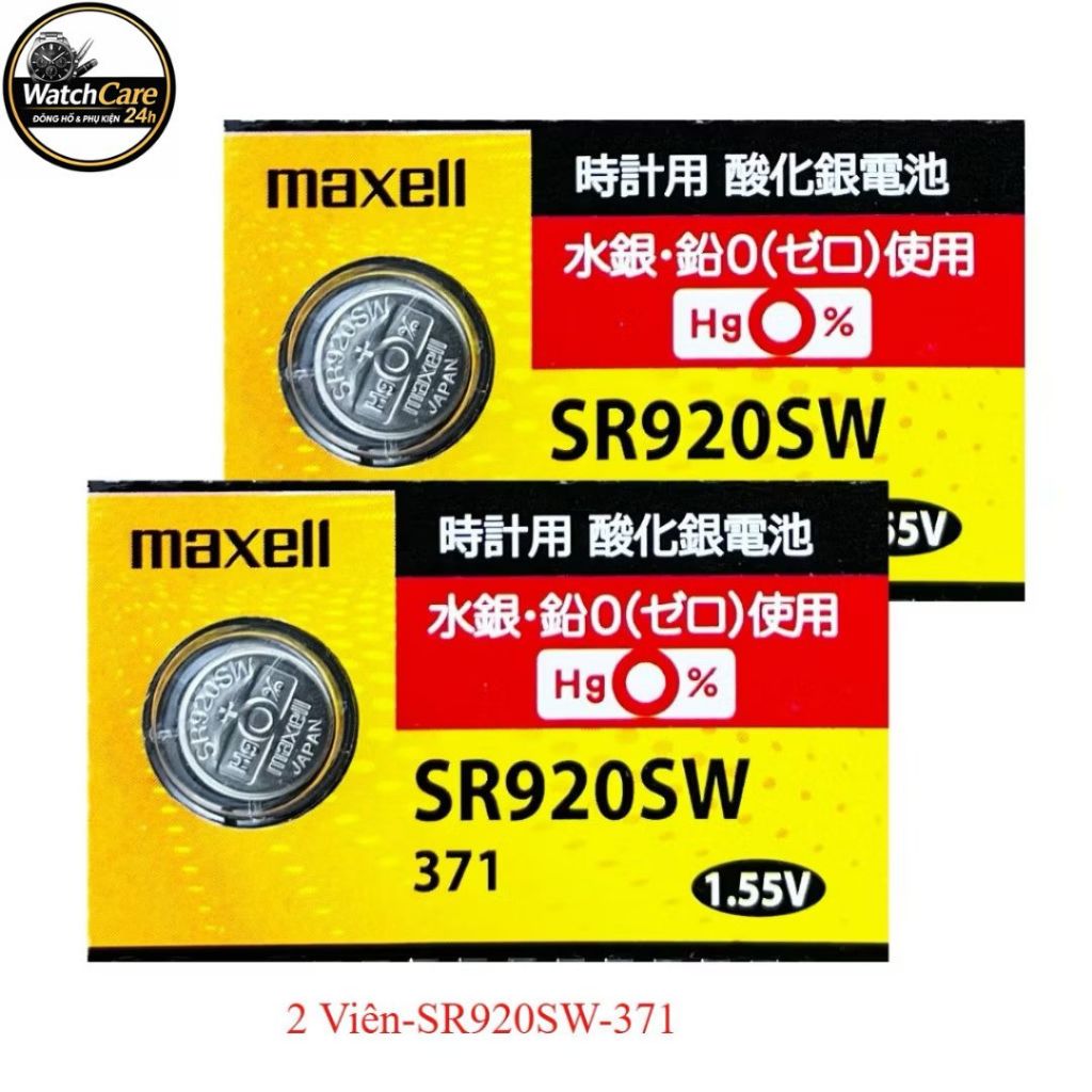 Pin Maxell SR920SW 371 CHÍNH HÃNG Nhật Bản - Thay Pin Đồng Hồ Đeo Tay Casio,Seiko,Citizen - Bền Bỉ