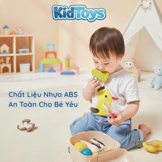 Bộ gặm nướu 10 món KidToys – đồ chơi lục lạc có hộp vali cho bé