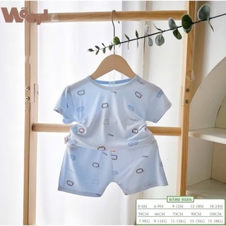 Kembaby - Combo 5 bộ cộc thun lạnh cho bé trai và bé gái