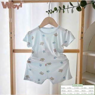 Kembaby - Combo 5 bộ cộc thun lạnh cho bé trai và bé gái