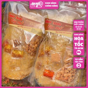 Bánh Tráng Tóp Mỡ Full Topping Túi 500gr - Ăn vặt Su Xoắn