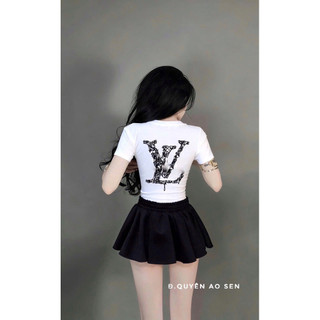 SET ÁO TAY CỘC MIX CHÂN VÁY XOÈ LỆ VI HOT HIT