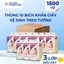 Thùng 10 Bịch Khăn Giấy Rút Treo Tường E’Mart Mos 1500 Tờ 3 Lớp Cty Giấy Thành Công (Tặng Kèm Móc Treo)