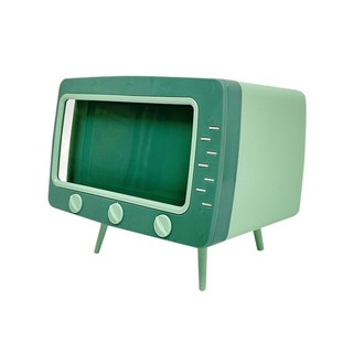 Giá đỡ điện thoại kèm hộp đựng giấy ăn cao cấp 2in1 phong cách Art Decor - hộp giấy hình tivi