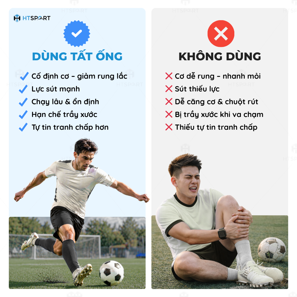 Tất Ống Chân Bóng Đá, Vớ Đá Banh Nam Mang Ống Đồng Hỗ Trợ Tập Luyện Thi Đấu