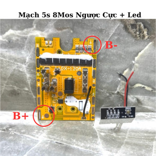 Mạch pin makita chân B+ B- mạch 120A sạc xả và bảo vệ pin makita 5s21v sử dụng 8 mofet có cảm biến quá tải