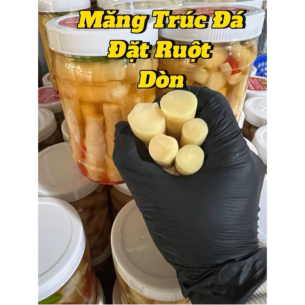 combo 1 măng trúc + 1 măng le rừng - muối chua cay ngọt - đường + muối + ớt ( 1kg8 - 2kg ) bảo quản ngăn mát 1-2 tháng