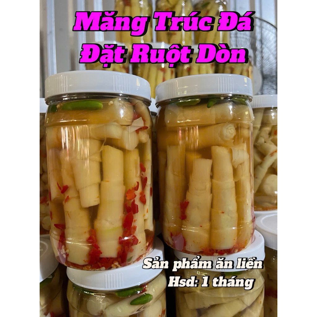 combo 1 măng trúc + 1 măng le rừng - muối chua cay ngọt - đường + muối + ớt ( 1kg8 - 2kg ) bảo quản ngăn mát 1-2 tháng