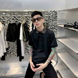 Polo Nam Basic Phối Cổ Caro Sang Trọng  Chất Liệu Mềm Mịn Thoáng Mát, Chuẩn Style Hàn Quốc Cực Hot