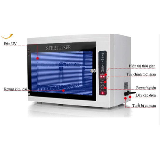 Tủ tiệt trùng UV | Tủ hấp dụng cụ bằng tia UV loại 1 bảo hành 6 tháng