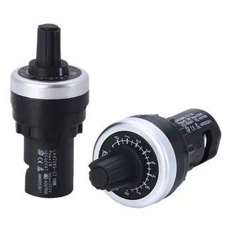 Biến trở LA42DWQ phi 22mm lắp tủ điện, chiết áp 5K, 10K, 500K biến tần điều khiển