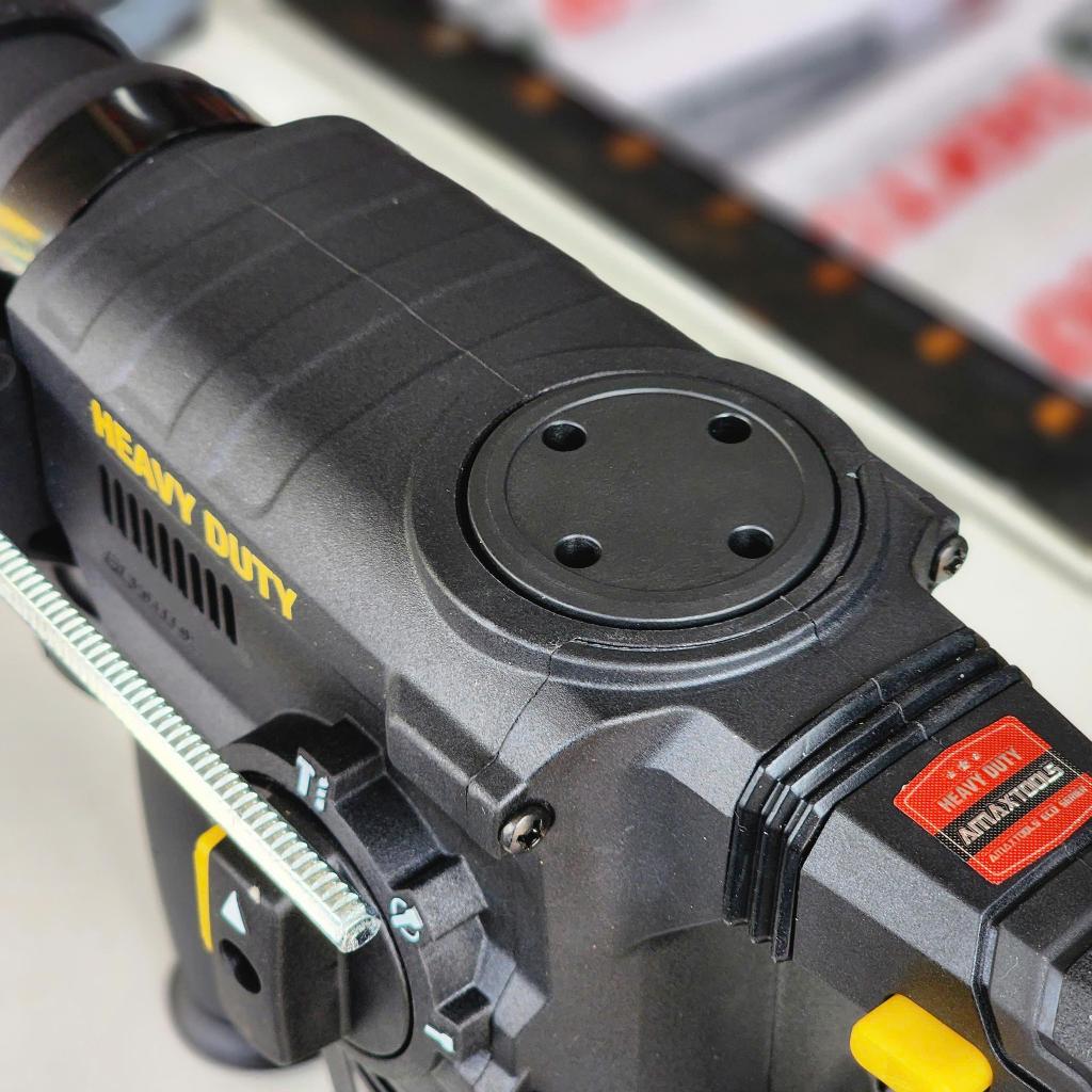 Máy bê tông pin không chổi than AMAXTOOLS A3CN28SM(Heavy Duty 21V–4J) có tạo xung có chống lật cổ tay