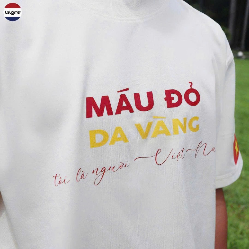 Áo Thun Cờ đỏ sao vàng – nón lá Việt Nam 30/4 Cotton 100% Co Giãn 4 Chiều Nam Nữ - Letom's