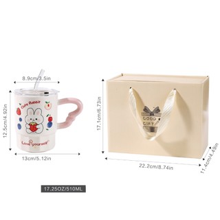 Quà tặng sinh nhật cho nữ bạn thân cốc sứ Vô Tri cute quà tặng dễ thương quà tặng cho nữ