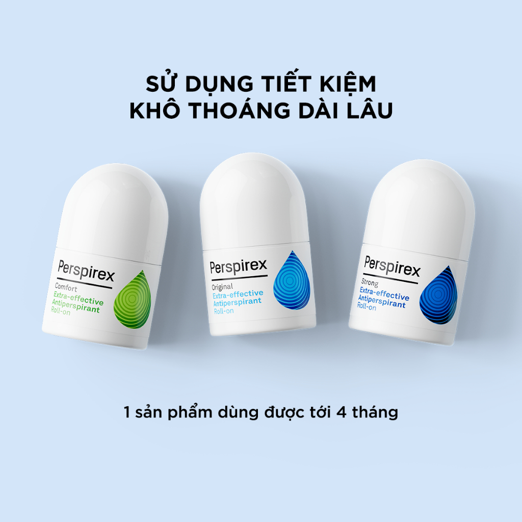 Lăn Khử Mùi Perspirex Comfort Extra - Effective Antiperspirant Roll - On 20ml