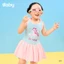 Đồ bơi bé gái ILABY HCM chất thun lạnh co dãn dáng xòe có quần bảo size từ 10-43kg [4022]