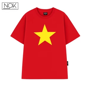 Áo thun cờ đỏ sao vàng Việt Nam nữ form rộng Áo thun local brand áo phông nam nữ ngôi sao NOK - N051