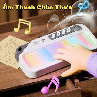 Đàn Piano Điện Tử Mini 13 Phím Bấm Âm Thanh Phát Sáng Đèn Led Sinh Động-Đàn Mini Cho Bé Phát Triển Và Nhạn Biết Âm Thanh
