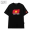 Áo thun local brand in hình lá cờ Việt Nam, form rộng cổ tròn chất liệu cotton cao cấp NOK-N055