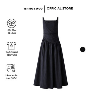 [HỎA TỐC] Đầm Hai Dây Dáng Dài Nhún Eo | Urban Dress
