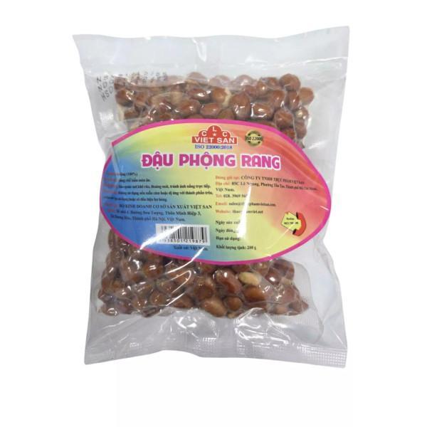 Lạc Rang Húng Lìu Việt San 200g - Đậu Phộng Rang Giòn - Hạt To, Giòn Tan, Thơm Nức