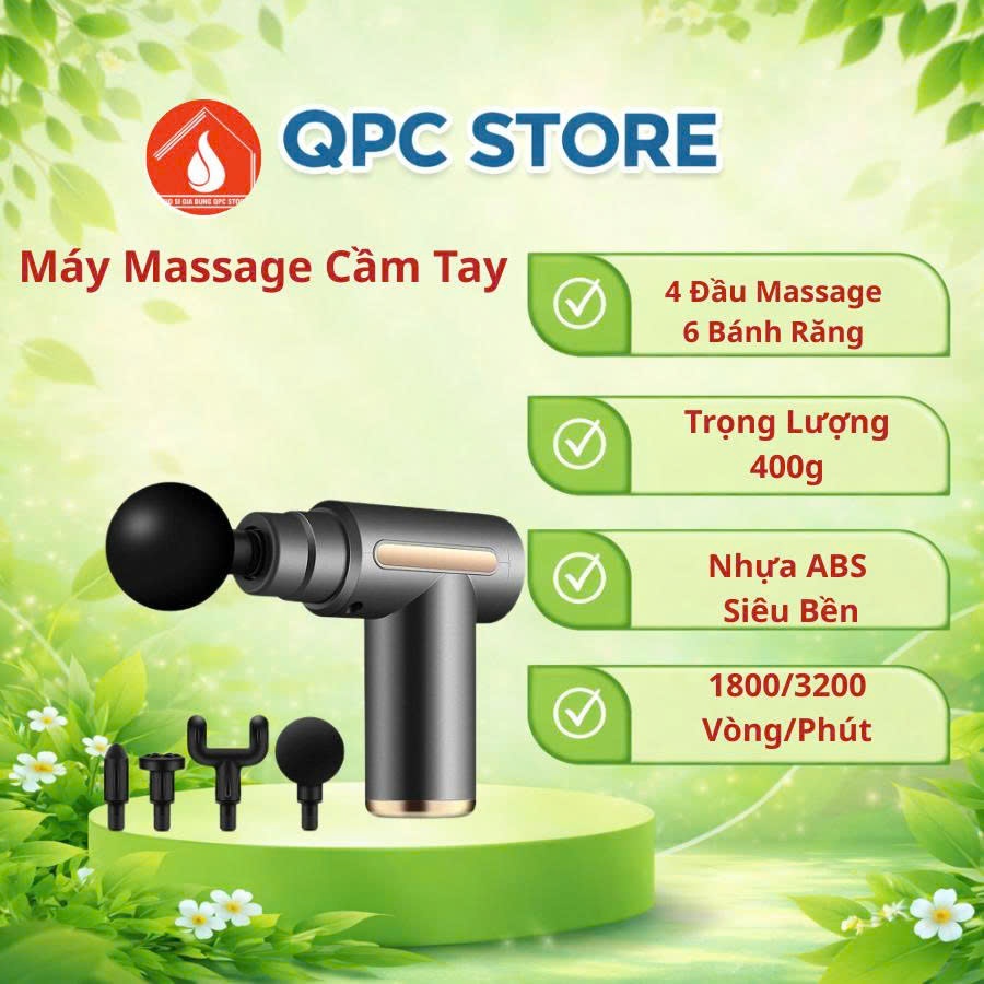 Máy Massage Cầm Tay Mini, Súng Massage Cầm Tay Mini Toàn Thân 6 Cấp Độ Chuyên Sâu Đa Năng KH-720