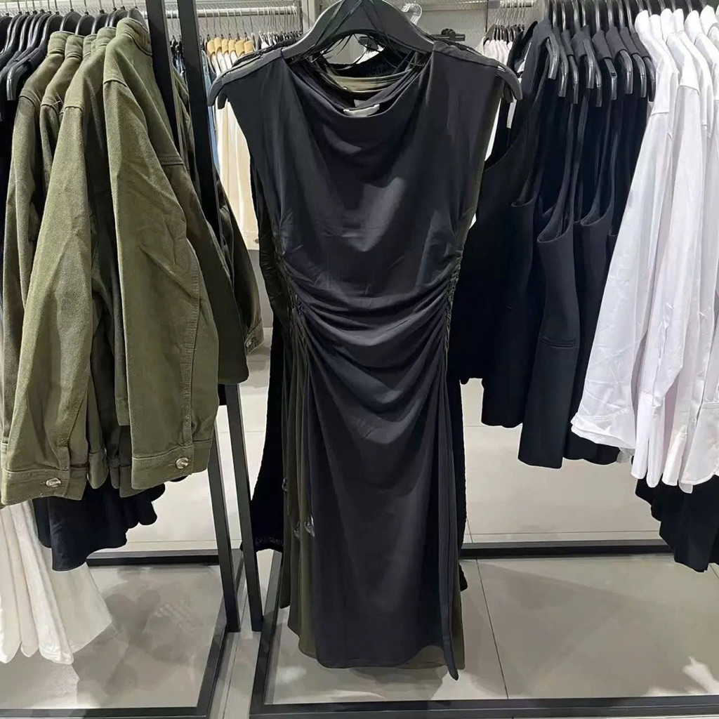 Váy Thun Nhún Eo Dáng Dài