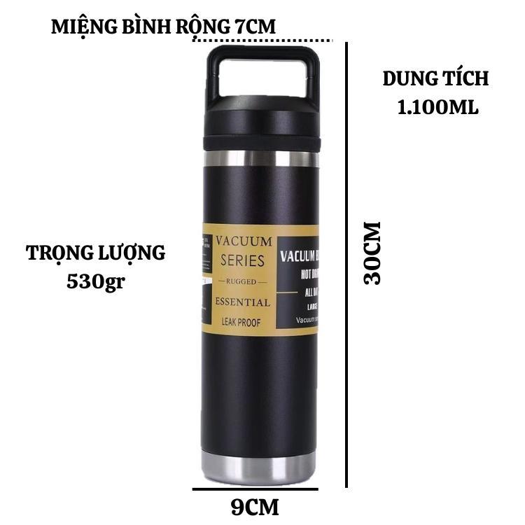 Bình siêu gữ nhiệt phong cách thể thao dung tích 1100ml giữ nhiệt đến 20h