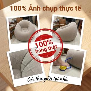 LUMOO Ghế sofa bơm hơi-ghế,Ghế Lười hình hạt đậu Gửi máy bơm không khí, cho nhà thuê, Phù hợp căn hộ nhỏ