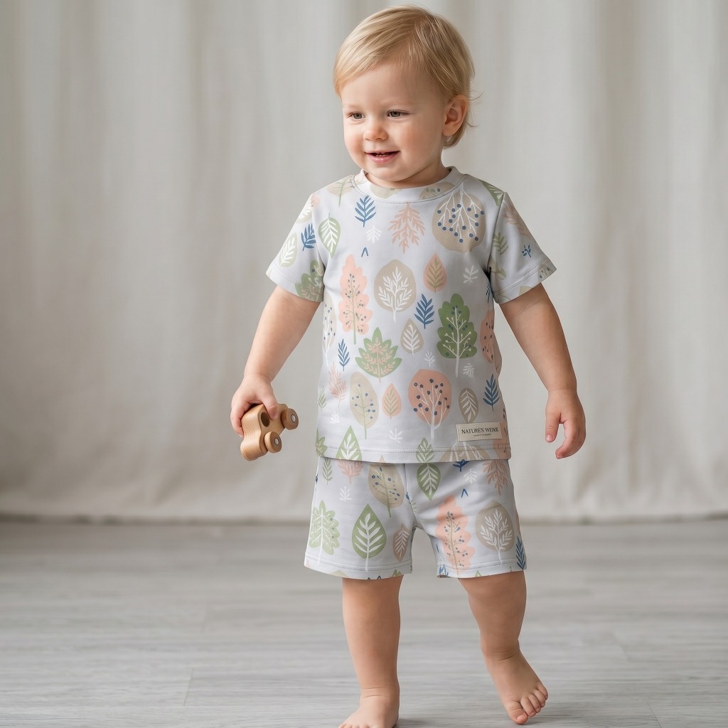 VẢI COTTON TRẦN BÔNG MỎNG HỌA TIẾT LÁ - MAY CHĂN GA GỐI, QUẦN ÁO TRẺ EM, KHĂN TẮM, BỘ ĐỒ......