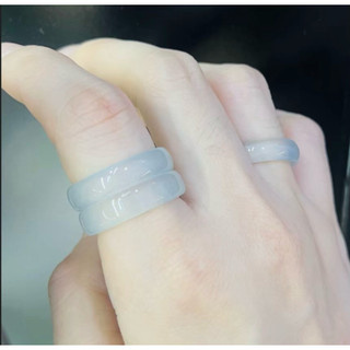Nhẫn đá Mã Não Brazil Xanh Lam Phong Thuỷ May mắn- Chou Jewelry