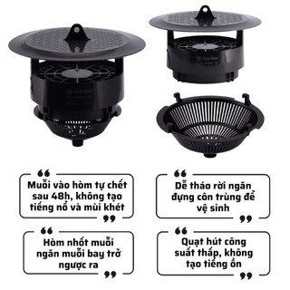 Đèn Bắt Muỗi Rạng Đông DBM01 Công Suất 5W An Toàn, Không Mùi, Không Gây Tiếng Ồn Khi Sử Dụng