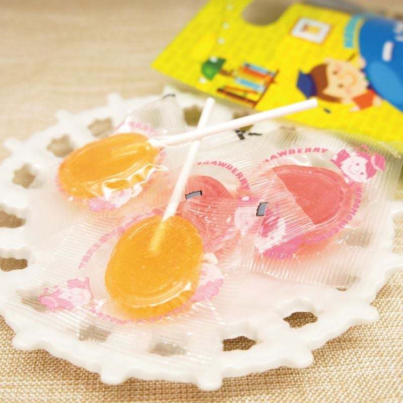 Kẹo mút UNIMAT RIKEN bổ sung Canxi, DHA, Vitamin gói 70g - Giúp bé phát triển IQ - Hàng Nhật Chính Hãng