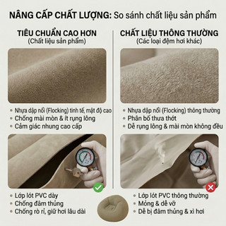 LUMOO Ghế sofa bơm hơi-ghế,Ghế Lười hình hạt đậu Gửi máy bơm không khí, cho nhà thuê, Phù hợp căn hộ nhỏ