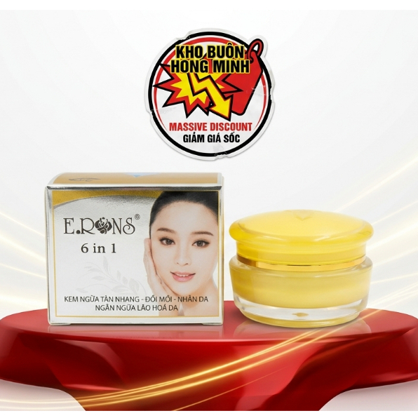 Kem Dưỡng Trắng Hồng - Phục Hồi Da Thâm Sạm - Cân Bằng Độ Ẩm  ERons (Vàng-Xám)