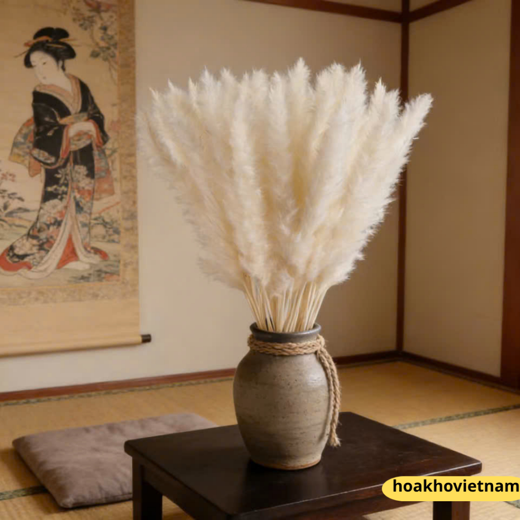 Bông cỏ lau khô cao cấp đa sắc màu, sấy khô tự nhiên trang trí decor phù hợp mọi không gian nhà, tiệc, đám cưới