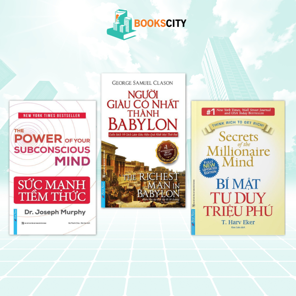 Sách - Combo Bí Mật Tư Duy Triệu Phú + Người Giàu Có Nhất Thành Babylon + Sức Mạnh Tiềm Thức (lẻ tùy chọn)