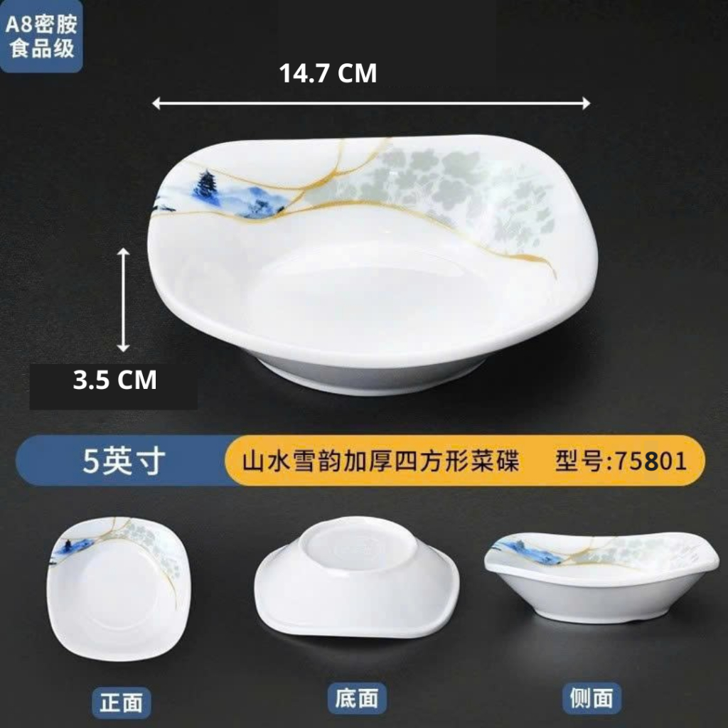 ĐĨA  75801  MELAMINE A8 CAO CẤP – PHONG CÁCH PHƯƠNG ĐÔNG SANG TRỌNG