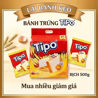 Bịch 500g Bánh Trứng Tipo Hữu Nghị - Giòn Tan Thơm Ngon