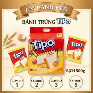 [COMBO 1-2-3-5] Bịch 500g Bánh Trứng Tipo Hữu Nghị - Giòn Tan Thơm Ngon
