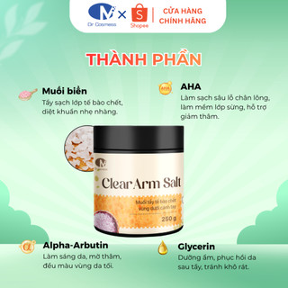 Muối Tẩy Tế Bào Chết Nách, Không Đau Rát, Dưỡng Sáng, Giảm Thâm, Giảm Mùi Dr Cosmess