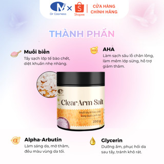 Muối Tẩy Tế Bào Chết Nách Vật Lý Dr Cosmess Giảm Thâm, Làm Sáng, Giảm Mùi, Hương The Mát 250g