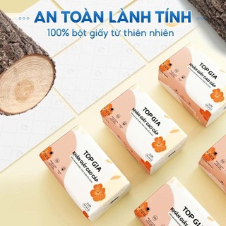 [COMBO GIA ĐÌNH] Thùng 20 gói giấy ăn sắc hạ và thùng 6 bịch khăn ướt Topgia tiện lợi, tiết kiệm