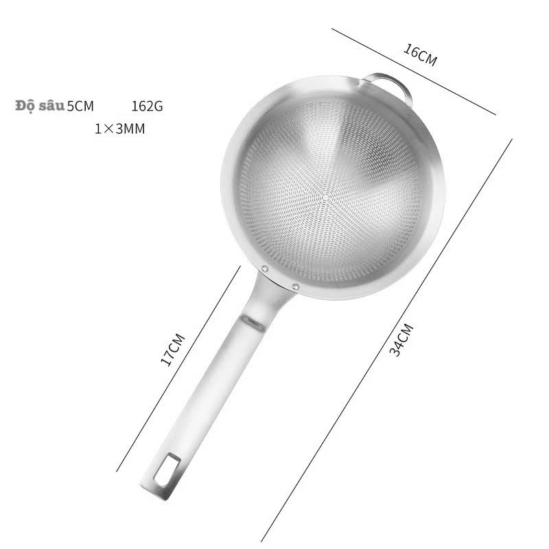 [Đa năng] Rây Lọc Inox 304 KINSGEM CHOCKMEN Dày Dặn – Muôi Vớt Lẩu, Rây Cháo, Vớt Bọt Tiện Lợi Nhà