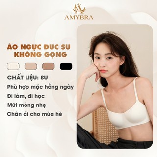 Áo Ngực Không Gọng Đúc Su Liền Mảnh Mỏng Nhẹ - Áo Lót Nữ Mút Mỏng Nâng Ngực Tự Nhiên AMYBRA A141