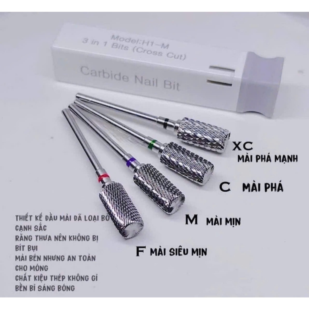 Đầu Mài 3in1 CARBIDE (VẠCH ĐỎ – MỊN)