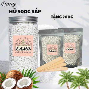 Hũ 500g sáp wax lông dừa coconut dễ dàng sử dụng tại nhà, thơm dịu nhẹ cao cấp hiệu quả