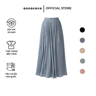 [HOẢ TỐC] Chân Váy Lụa Satin Dáng Suông Xếp Ly Mềm Mại Lưng Thun Thanh Lịch | Satin Skirt Premium