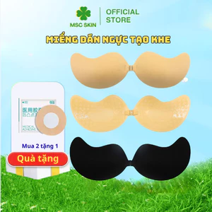 Miếng dán tạo khe MSC quả xoài, Bra quả xoài tạo khe sử dụng nhiều lần - Hãng Chính Hãng